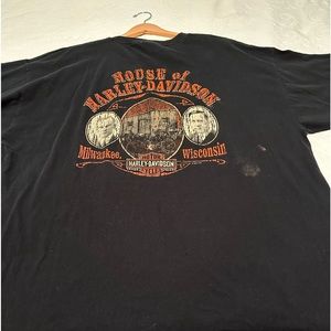 Harley Davidson Milwaukee Wisconsin vintage black short sleeve T-shirt SIZE 3XL